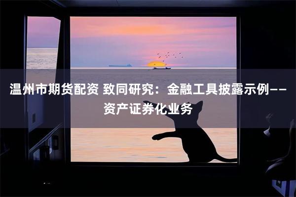 温州市期货配资 致同研究：金融工具披露示例——资产证券化业务