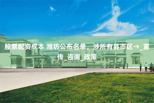 股票配资成本 潍坊公布名单，涉所有县市区→_宣传_咨询_政策